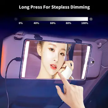 

Car Makeup Mirror 3 Colors 22 LED Lighting Rearview Mirror mirror makeup mirror led mirror compact mirror miroir mural