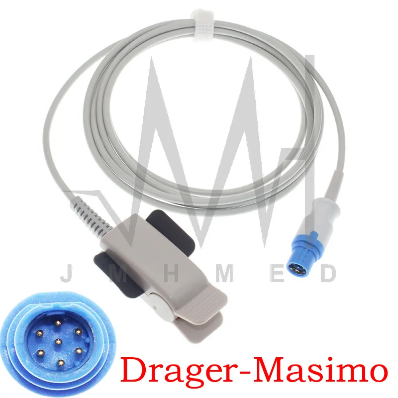 Совместим с spo2 сенсором Siemens/Drager Masimo медицинский