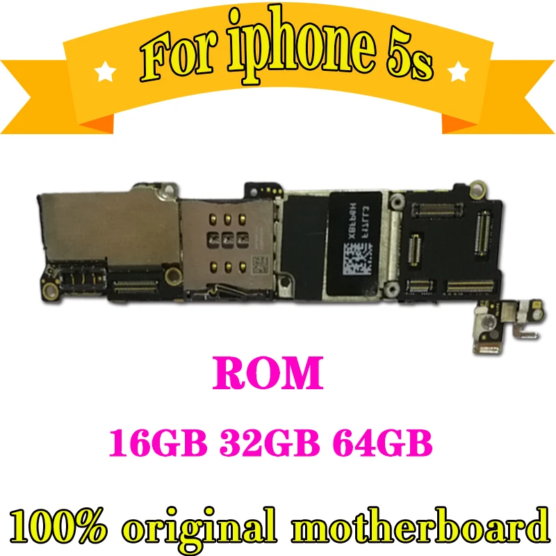 16GB 32G 64G Бесплатный iCloud для iphone 5S материнская плата, оригинальная разблокированная материнская плата для iphone 5S с сенсорным ID/без Touch ID