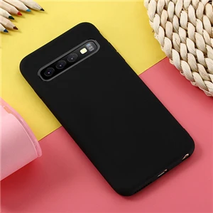 Чехол TRISEOLY для samsung Galaxy S10 5G чехол простой сплошной цвет мягкий силиконовый бампер чехол для samsung Galaxy S10 Plus S10e чехол - Цвет: a