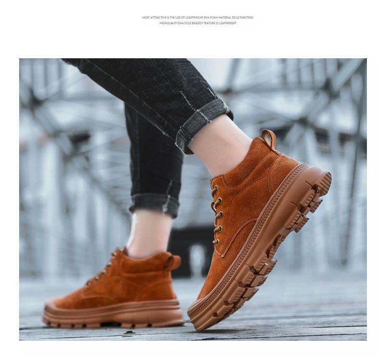 Чианг мужские водонепроницаемые походные ботинки Martens повседневные брендовые теплые походные кроссовки для зимних видов спорта на открытом воздухе Высококачественная Рабочая обувь