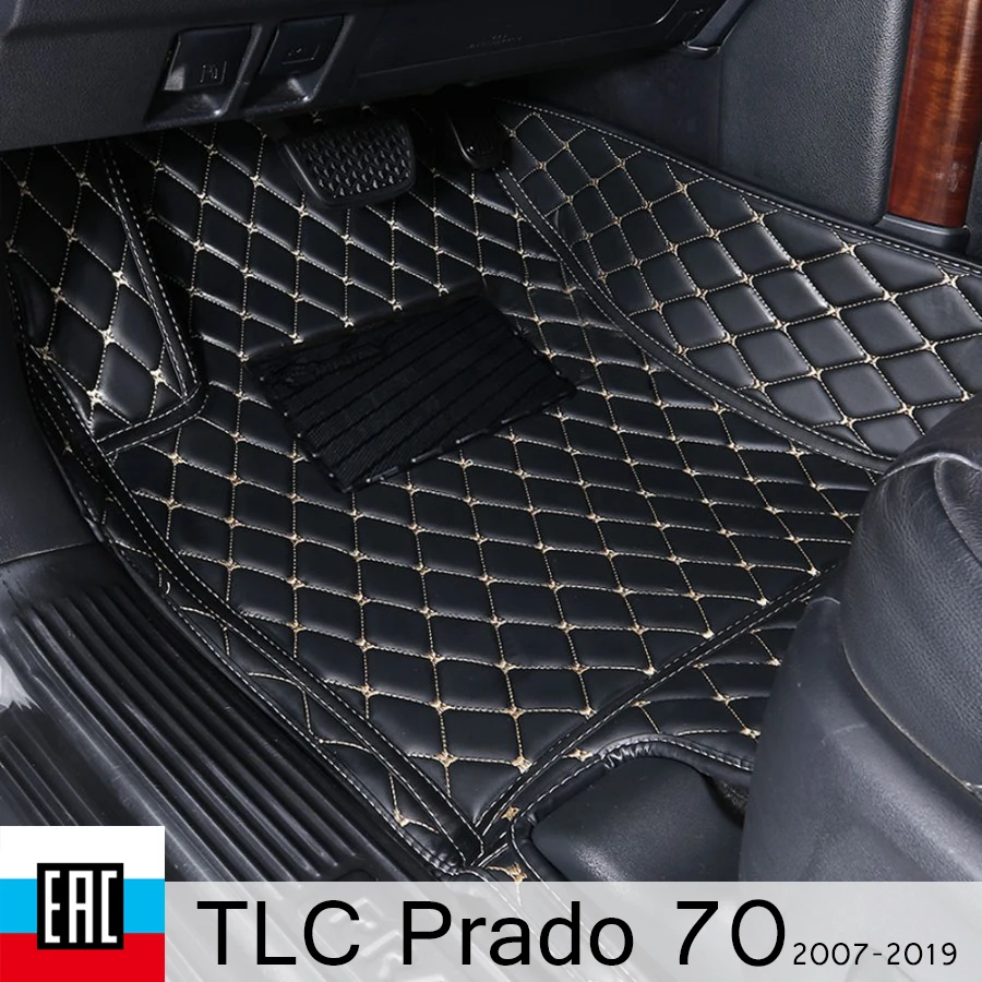 Коврик для авто Toyota land cruiser 70 лево руль 2007-2019 аксессуары из экокожи в салон