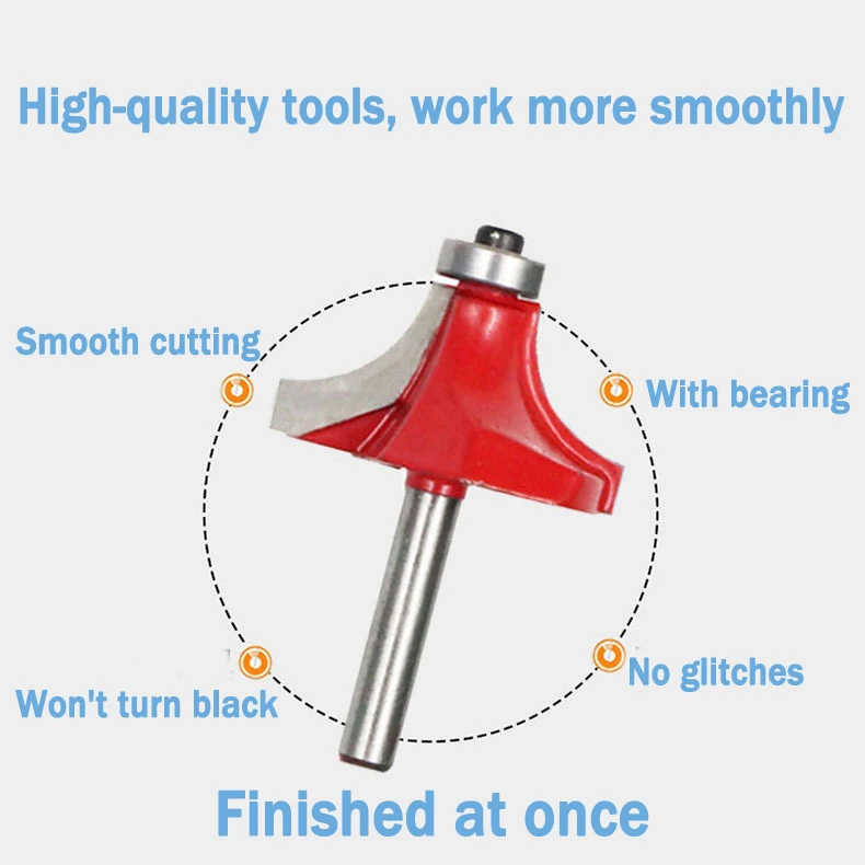 

1Pc Lock Miter Router Bit Flush Trim 8Inch Shank Woodworking Tenon Milling Cutter Tool Drilling Milling For Wood wood cone