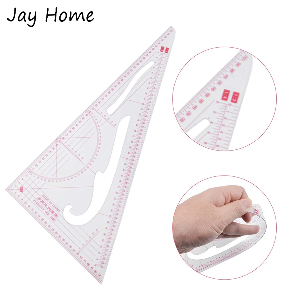 Set Righello Cucito Curvo - Strumenti Sartoria Per Modelli Fai Da Te