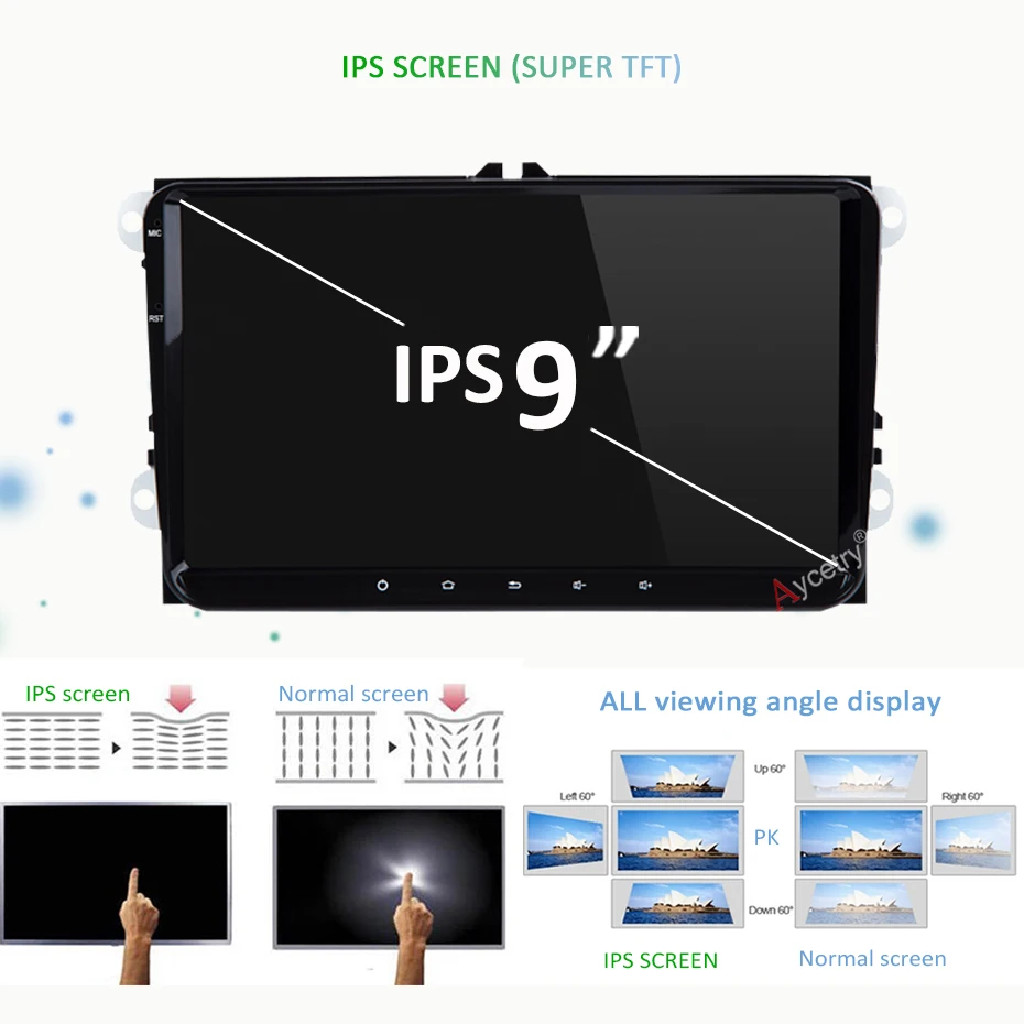 Cheap DSP IPS 9" for VW Skoda Octavia golf 5 6 touran passat B6 B7 jetta polo tiguan Android 9.0 2 din Car radio GPS multimedia no dvd 9