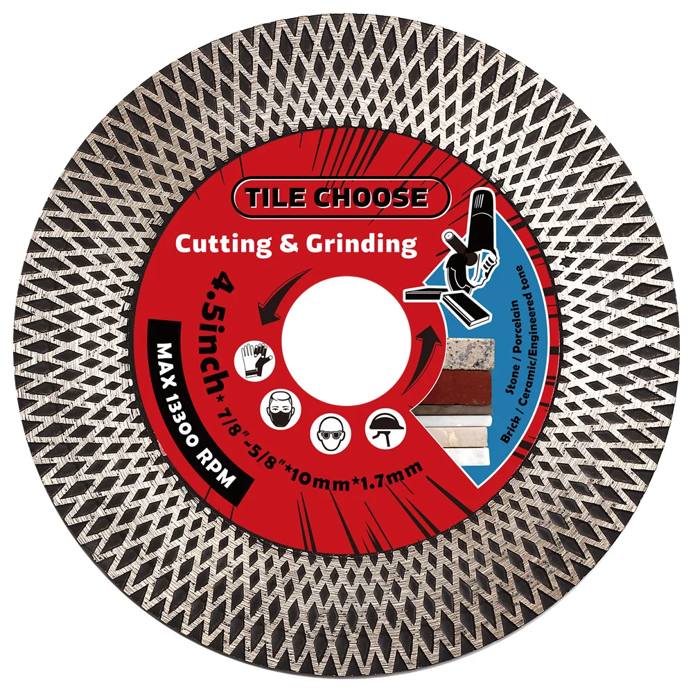 115mm Tile Blade Diamond Turbo Diamond Saw Blades For Cutting And Grinding Ceramic Tile Granite