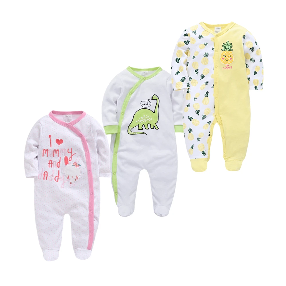 

Cartoon Cute Newborn Baby Girls Footies Jumpsuit Cotton Bebe File Infant Girls Overall Onesies 0-12M Toddler Coverall One Piece