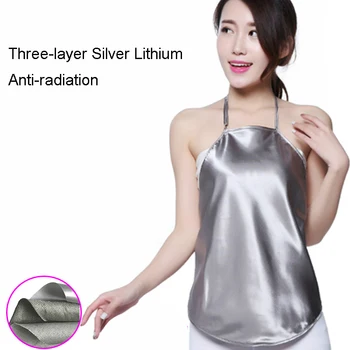 

Maternity Radiation Protection Camisole Three-layer Silver Lithium Anti-radiation Maternity Tank Tops Pregnancy Clothes Vest Top