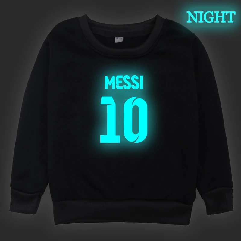 Пуловер с принтом Ronaldo Messi; свитер; сезон осень-зима; Детский свитер; пальто с длинными рукавами для мальчиков и девочек; детский пуловер; одежда - Цвет: 006