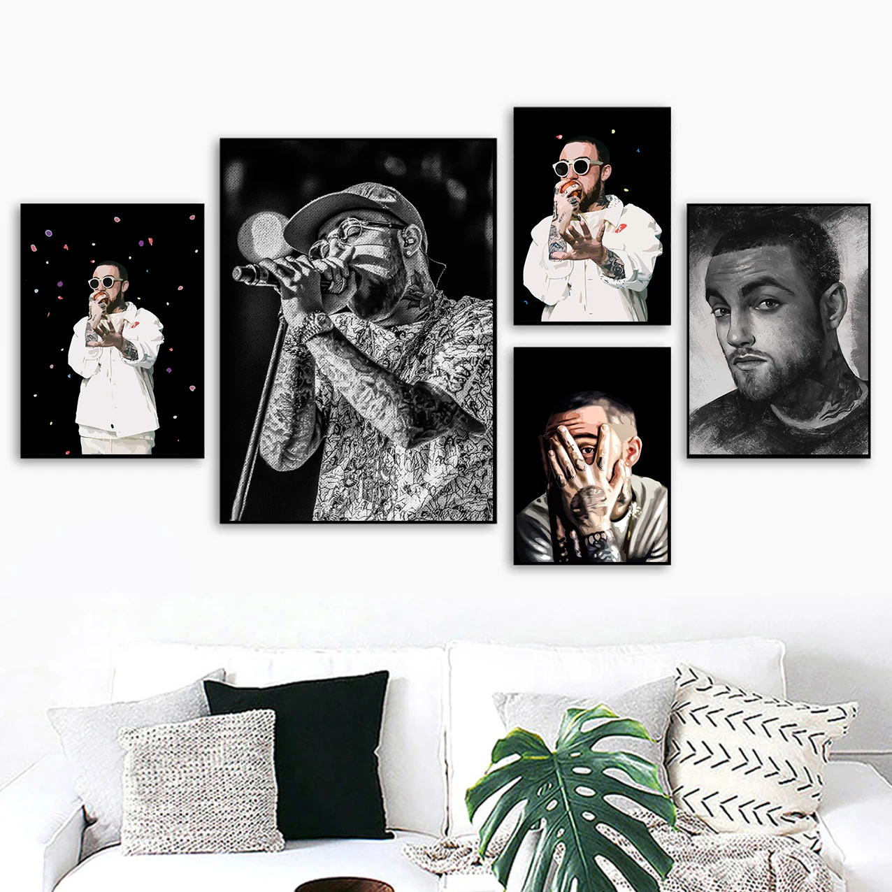 Rapper-Mac Miller Холст Живопись стены Искусство Картины домашний Декор настенный