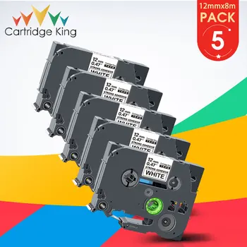 

5PK 12mm TZe-S231 For Brother TZe S231 TZeS231 Label Tape Extra Strong Adhesive TZe Ribbon For Brother Ptouch PT1000 Label Maker
