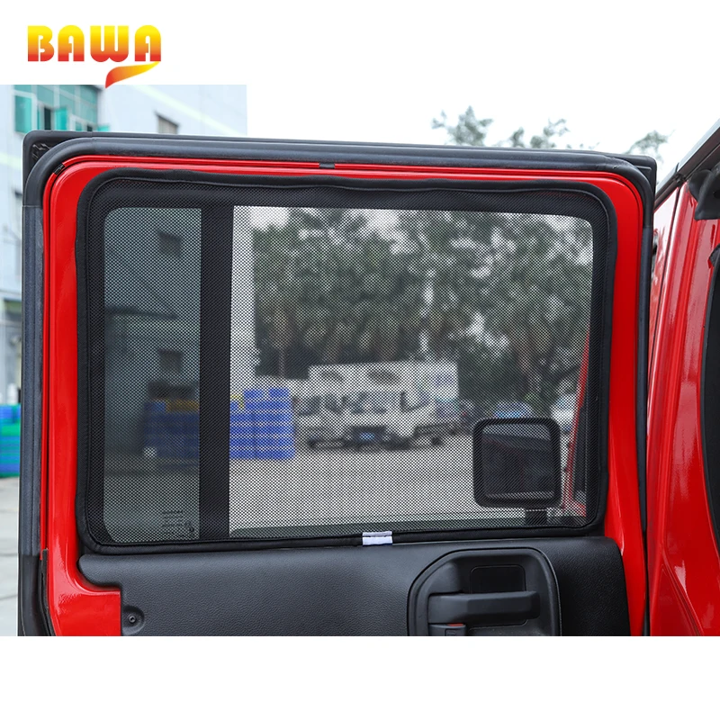 BAWA автомобиля боковое окно солнцезащитный козырек Аксессуары для Jeep Wrangler JK 2007- анти УФ лобовое стекло Солнцезащитный козырек крышка