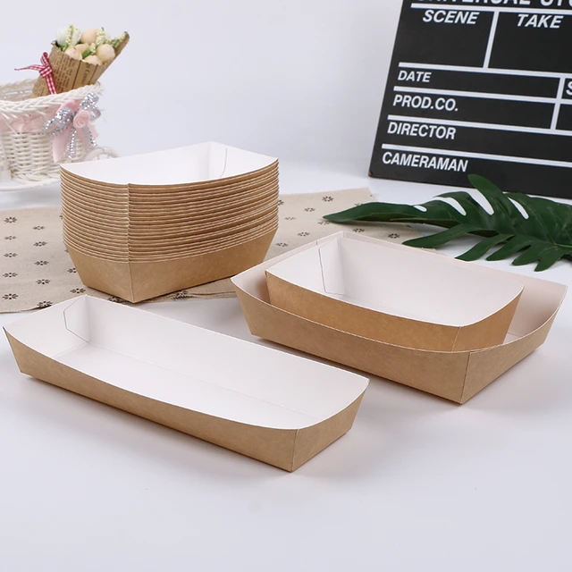 Kraft Paper Packaging Tableware  Disposable Tableware Lunch Box - Lunch  Box Material - Aliexpress