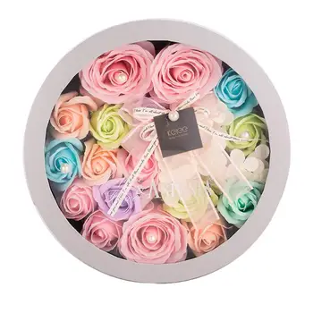 

Creative Rose Flower Soap Exquisite and Delicate Design Appearance Body Bath Scented Petal Wedding Valentine Day Gift