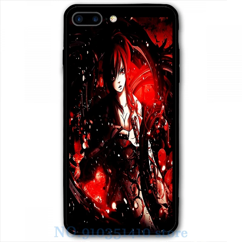 Чехол для телефона Erza Scarlet iPhone 12 Pro 11 X XR XS Max 8 7 6 6s Plus 5s мягкая стеклянная задняя