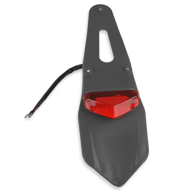 For Kawasaki D-TRACKER KDX KLX 125 140 150 175 200 220 250 300 450 650 SR G L BF S R S Dirt Bike Fender LED Stop Rear Tail Light Black