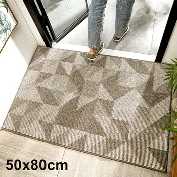 

Hallway Absorbent Home Entrance Rug Reusable Dust Resistant Modern Door Mat Indoor Dirtproof Living Room Rectangle Non Slip