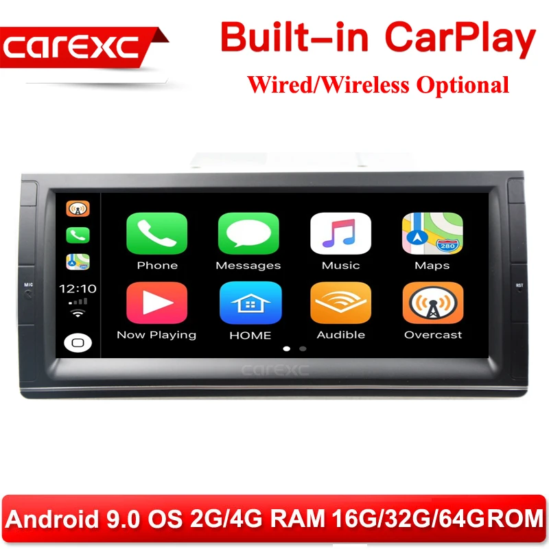 

CarExc 10.25'' Android 9.0 CarPlay Car Radio Player GPS Navigation for BMW E53 X5 E39 1995-2003 M5 1999-2003 7 Series E38 NO DVD
