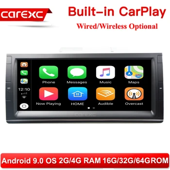 

CarExc 10.25'' Android 9.0 CarPlay Car Radio Player GPS Navigation for BMW E53 X5 E39 1995-2003 M5 1999-2003 7 Series E38 NO DVD