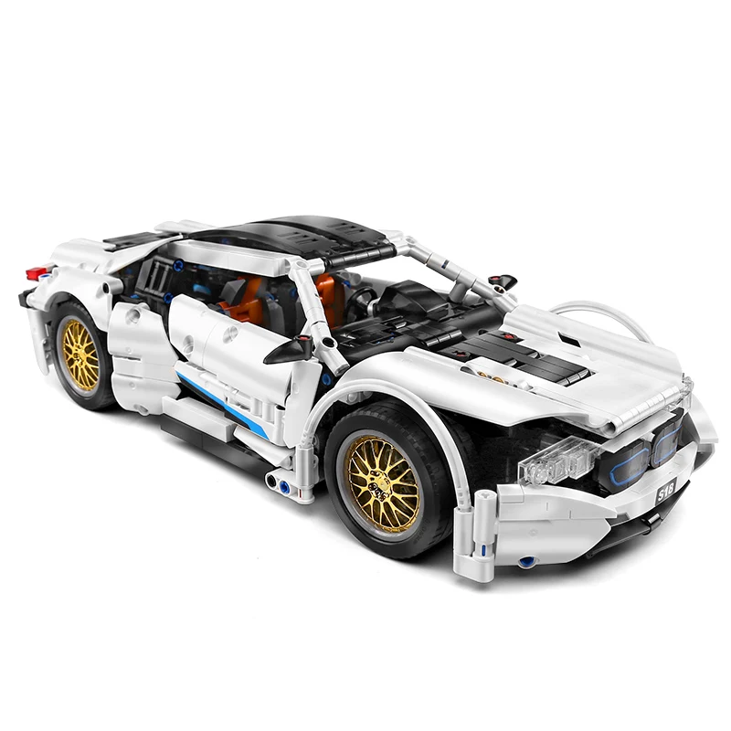 Конструктор скоростной гоночный автомобиль SEMBO 701940 1270 шт. модель MOC 1:14 BMWed I8