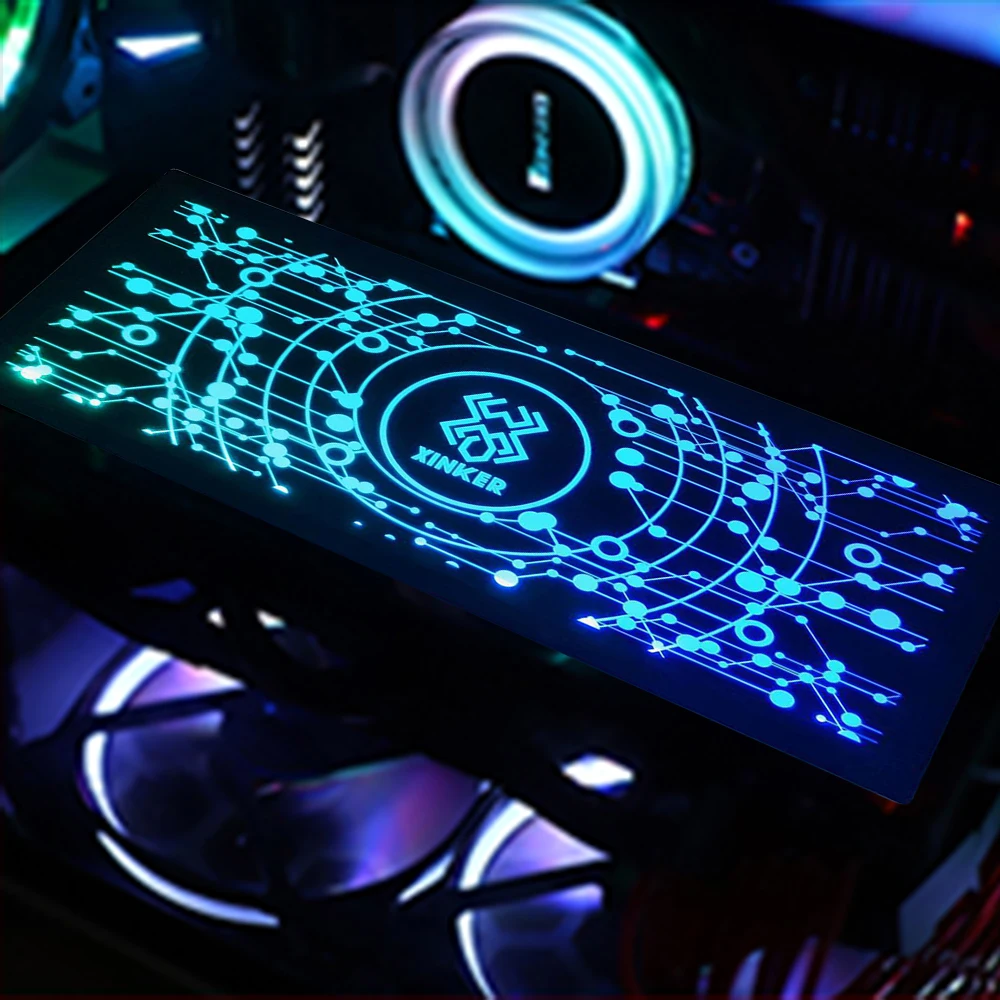 Заказной GPU декоративное освещение задней панели светодиодный OEM акриловая задняя панель графической карты