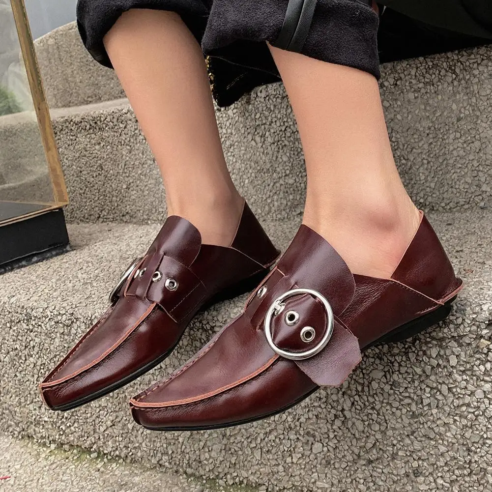 

Doratasia Fashion 2020 On Sale women's Shoes Woman Full Genuine Leather Brand Slip On Comfortable Loafers Flats