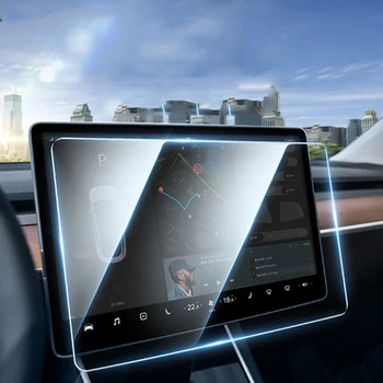 

For Tesla Model 3 Model Y 15 inch Center Control Car Navigation Touch Screen Protector Tempered Glass Anti-Scratch