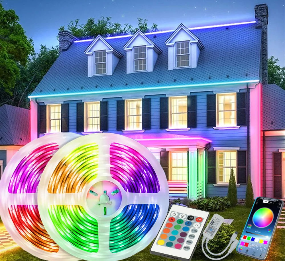 Умная Светодиодная лента 66 футов (около 20 метров) Wi-Fi RGB 5050 меняющий цвет свет м