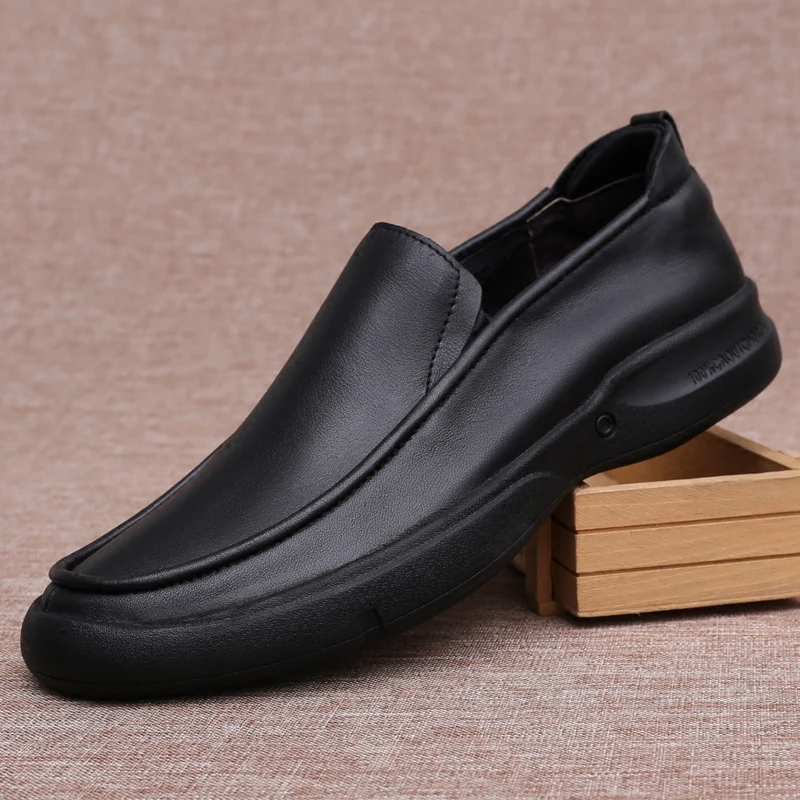 Мужская деловая повседневная обувь ручной работы из натуральной кожи; удобные мужские лоферы на мягкой подошве; Роскошная брендовая модная мужская обувь