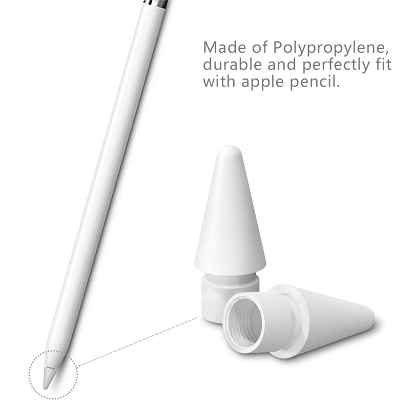 2 шт наконечник сменный для Apple карандаш-стилус ручка для тачскрина наконечник для iPad карандаш(2-го и 3-го поколения) A40