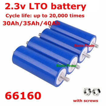 

36pcs 20000 cycles LTO 2.3v 30ah 35ah 40ah 66160 lithium titanium oxide battery for e-bike automobiles buses railroad cars