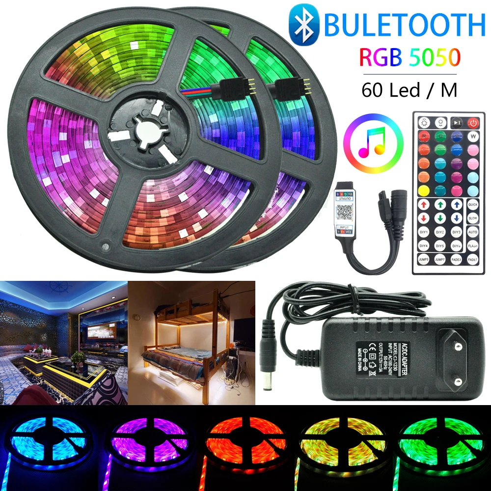 Светодиодная ленсветильник RGB 5050/2835 SMD 60 светодиодов/м водонепроницаемая гибкая