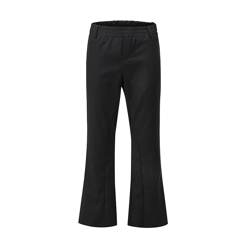 Original Solid Color Elastic Waist Flare Pants Men and Women Loose Wide Leg Loose Casual Suit Pants Streetwear Trumpet Trousers Original Solid Color Elastic Waist Flare Pants Men and Women Loose Wide Leg Loose Casual Suit Pants Streetwear Trumpet Trousers