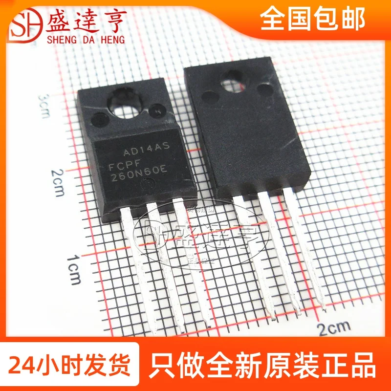 

10Pcs/Lot FCPF260N60E 15A 650V TO220 DIP MOSFET Transistor NEW Original In Stock