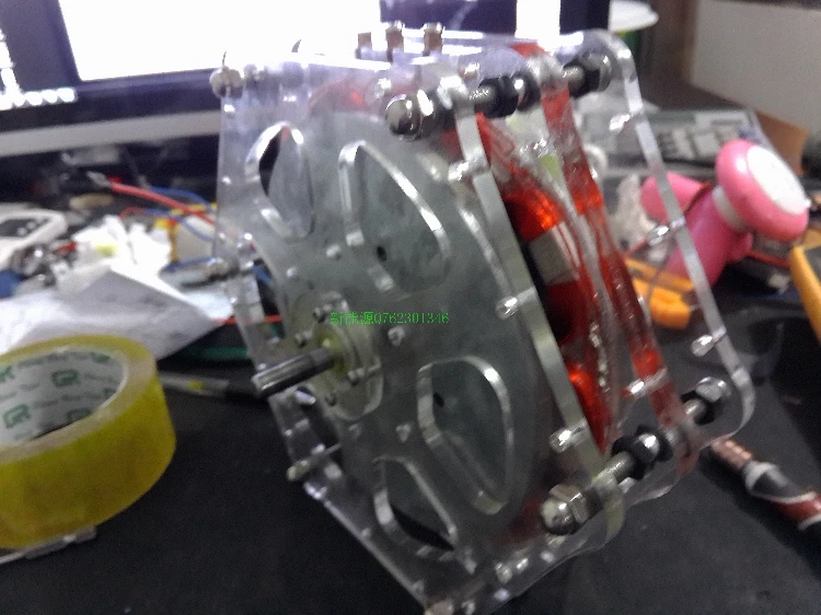 

Low speed, high efficiency, free energy study of disc-type core-less generator