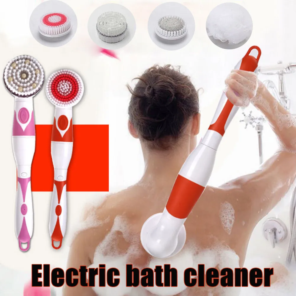 Newly Electric Spin Massage Shower Brush Bath SPA Cleaning Waterproof