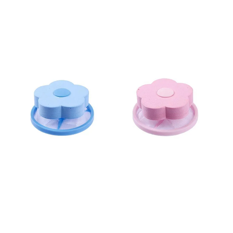 2 PCS Hair Removal Catcher Filter Mesh Pouch Cleaning Balls Bag Dirty Fiber Collector Washing Machine Filters Laundry Ball Disc