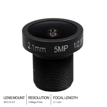HD CCTV объектив 5 Мп 2,1 мм M12* 0,5 крепление 1/2. 5 F2.0 150 градусов для видеонаблюдения IP камера