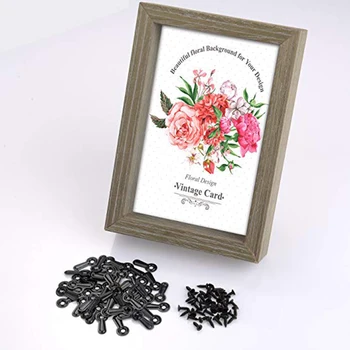 

160pcs Photo Practical Turn Button Lock Mirror Frame Fixing Backboard Wall Lightweight Mini Art Work Rotate Pictures Hanging