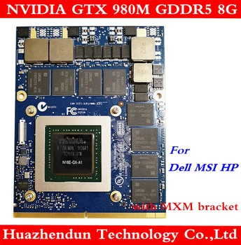 

New Original GTX 980M Graphics Card for Dell Alienware MSI HP GTX 980M with X-Bracket N16E-GX-A1 8GB GDDR5 GPU Free shipping
