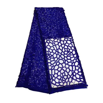 

Color African Lace Fabric High quality Sequins with Embroidery Nigerian Lace Fabric For Women French Mesh Lace Fabric f200315