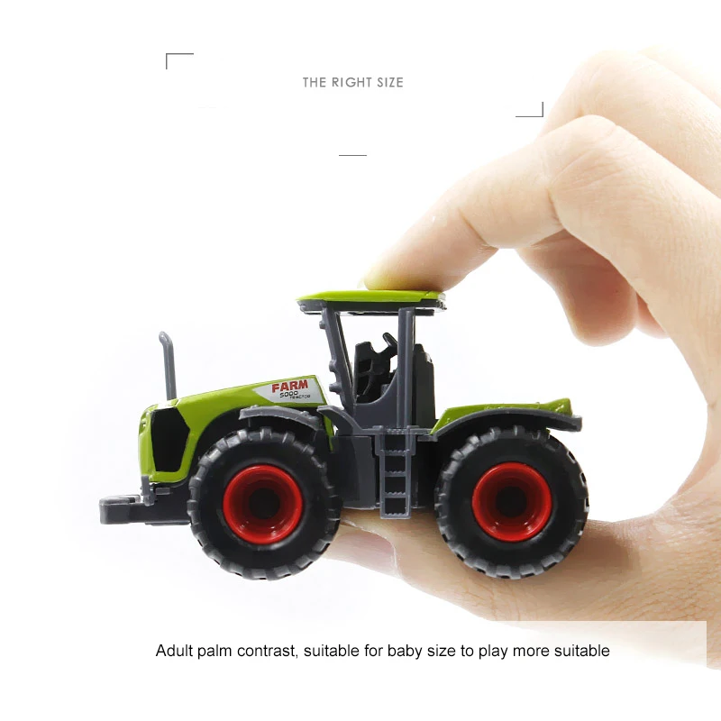 1/42 DIECAST cosechadoras/cosecha obreros push and go de juguete para niños 