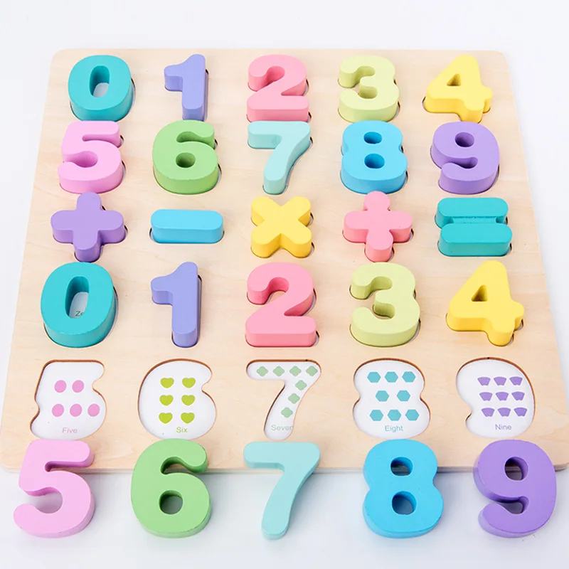 Math Match Game Board Toys Add and subtract Digital Letter shape Toy Kids Educational Toy Addition Subtraction Math Toys