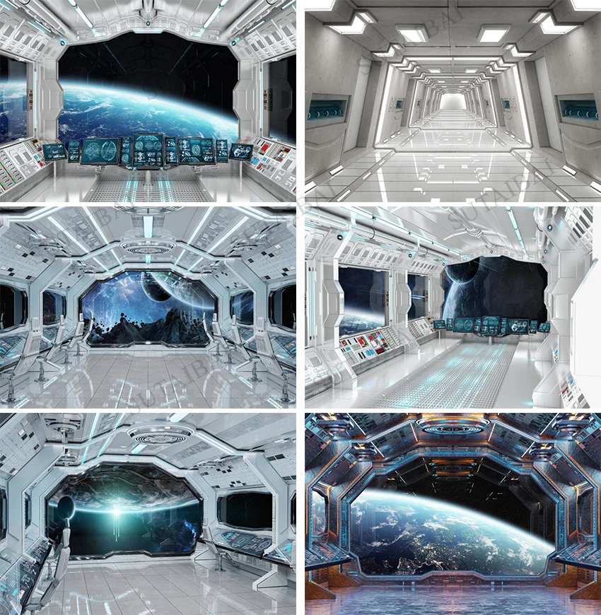 Spaceship Interior Background Futuristic Science Fiction Photography  Backdrops Space Station Spacecraft Cabin Photo Shoot Studio|Background| -  AliExpress