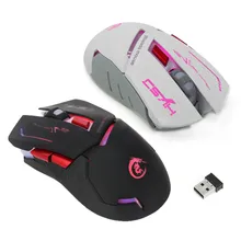 20# Беспроводная игровая мышь, 2,4G, регулируемая, 2400 dpi, беспроводная оптическая мышь, мышь для компьютера, ПК, ноутбука, Inalambrico, Recargable