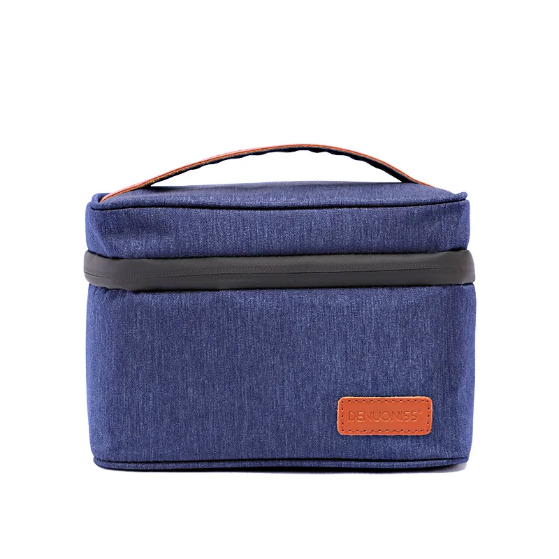 DENUONISS водонепроницаемый Термосумка для пищи, необходимый мешок для пикника унисекс термальные куколные столовые принадлежности сумка-тоут термо-сумка - Цвет: B271-Blue