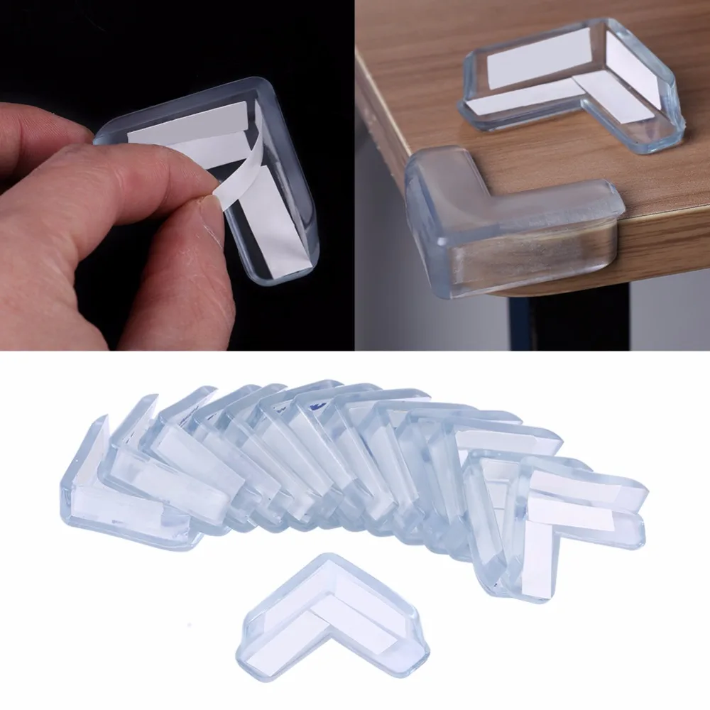 

Baby Safety Transparent PVC Protector Table Corner Furniture Protection Cover Children Anticollision Edge Corner Guard 15Pcs/Set