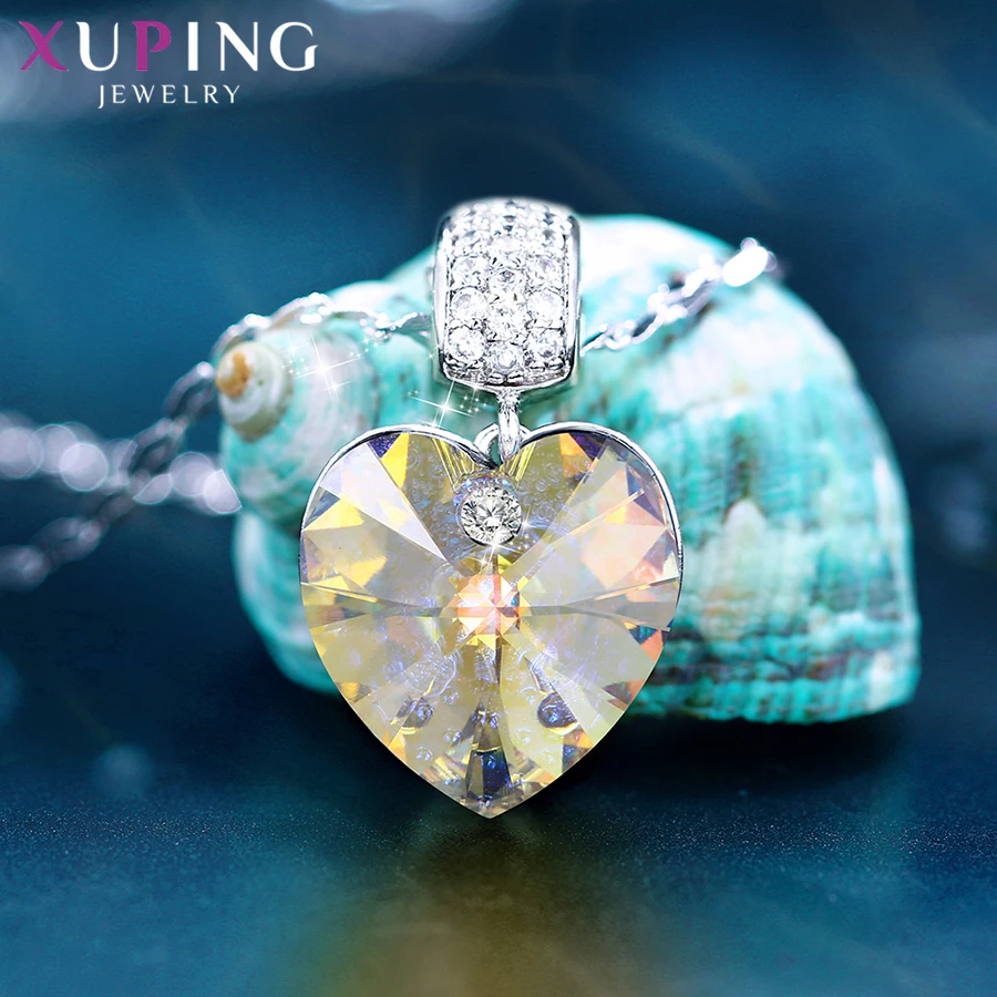 Xuping ожерелья Кристаллы от Swarovski популярный дизайн помолвки вечерние подарок Любовь уникальный дизайн сердце S174.5-40545