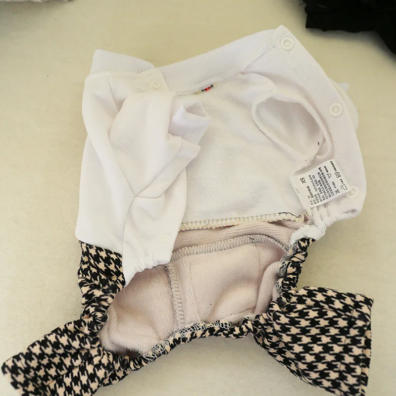 千鸟格狮子背带裤9