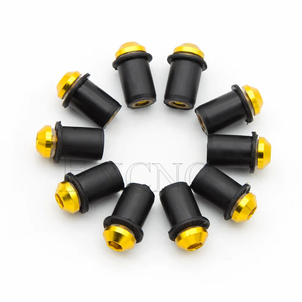 Windscreen Windshield Bolt Screw Kit 10PCS 5mm for Suzuki Bandit GSF 650 600 1200 1250 GSF600 GSF1200 TL1000 GS500 GN125 DR650 auto fasteners motorcycle fasteners motorcycle screws stainless steel screw auto accessories motorcycle accessories car accessories